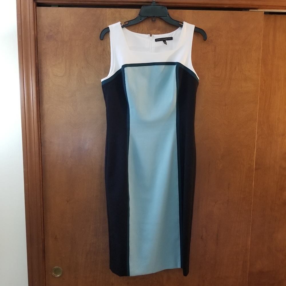 Colorblock White House Black Market dress. Size 6.